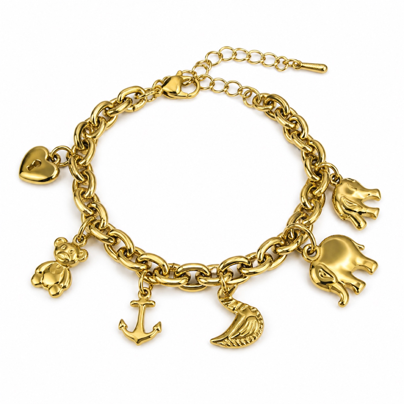 Gold Charm Bracelet