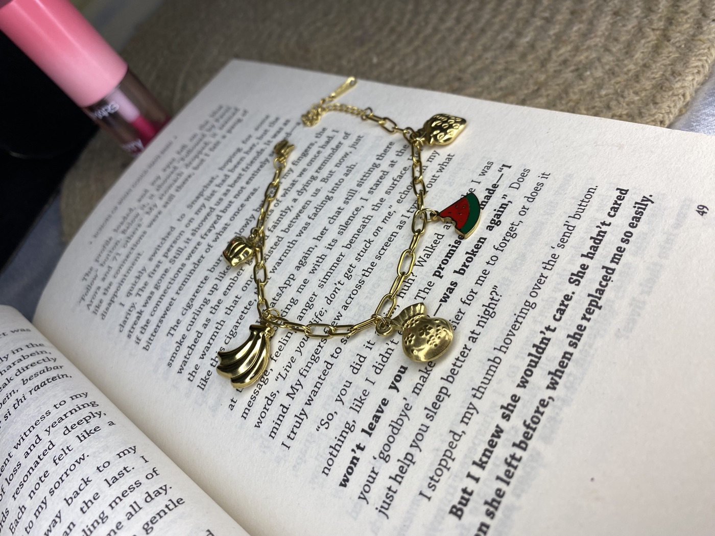 Gold Mixed Charm Bracelet